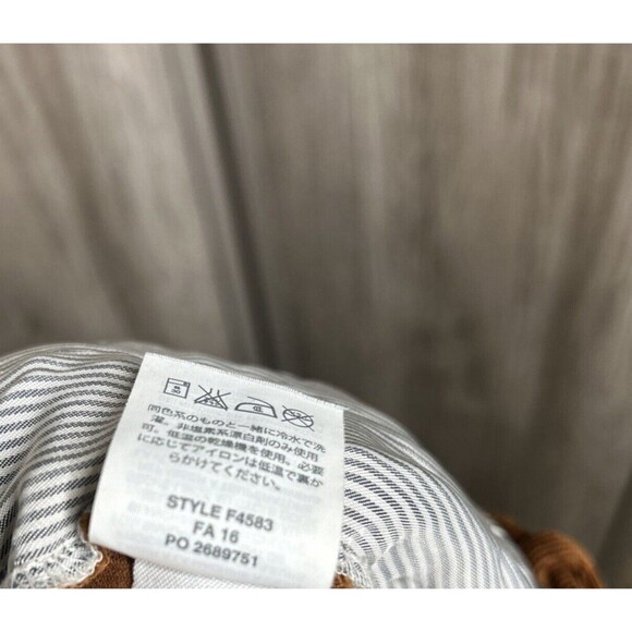 J Crew Corduroy Flare Pants Cropped Brown Color Zip Pockets Size 2 - Picture 7 of 8